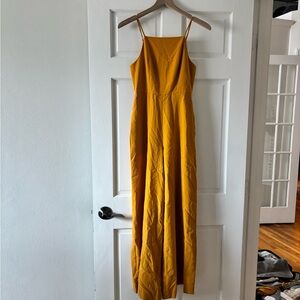 Elegant Yellow Maxi Jumsuit